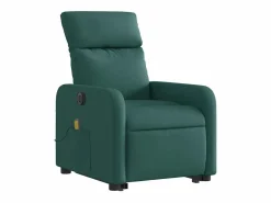 Sale Sillón de salón | Silla | Sillón masaje eléctrico reclinable elevable tela verde oscuro SHL5032 Sillón De Masaje