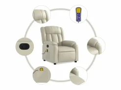 New Sillón de salón | Silla | Sillón de masaje reclinable eléctrico cuero sintético SHL5673 Sillón De Masaje