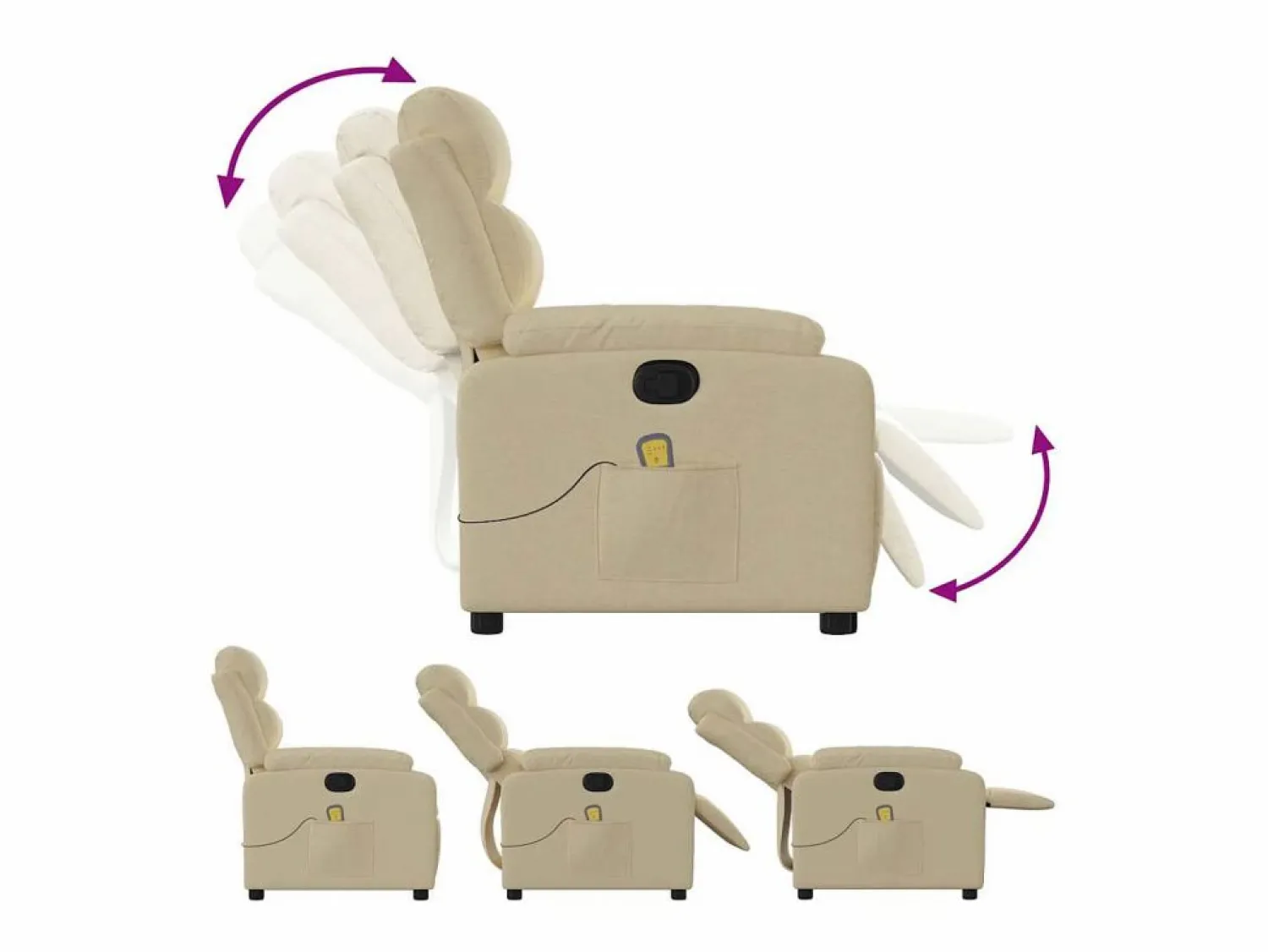 Sillón de salón | Silla | Sillón de masaje reclinable de tela SHL8258