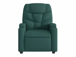 Sillón de salón | Silla | Sillón de masaje reclinable de tela verde oscuro SHL4163