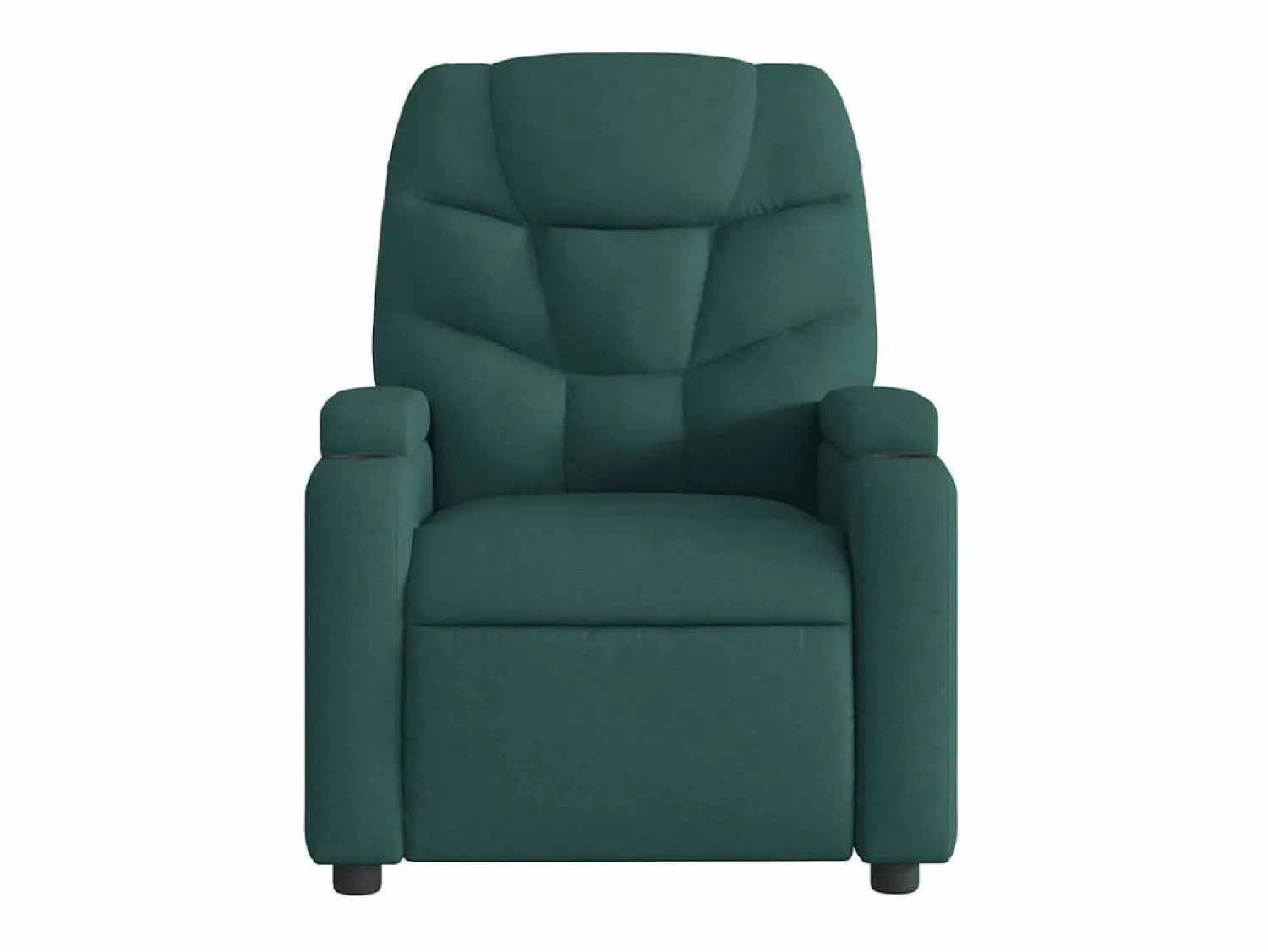 Sillón de salón | Silla | Sillón de masaje reclinable de tela verde oscuro SHL4163