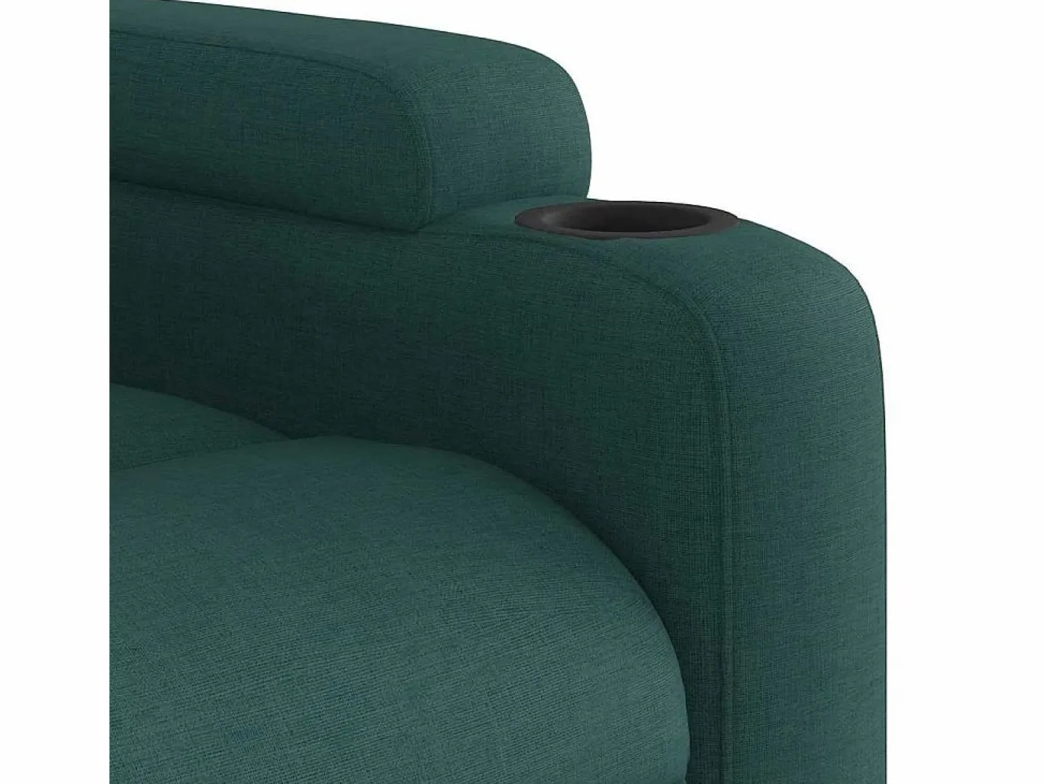 Sillón de salón | Silla | Sillón de masaje reclinable de tela verde oscuro SHL4163
