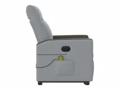 Sillón de salón | Silla | Sillón de masaje eléctrico reclinable elevable tela claro SHL5202