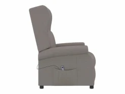 New Sillón de salón | Silla | Sillón orejero reclinable eléctrico tela taupe SHL5102 Sillón Relax