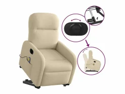 Sillón de salón | Silla | Sillón de masaje eléctrico reclinable elevable tela SHL6500