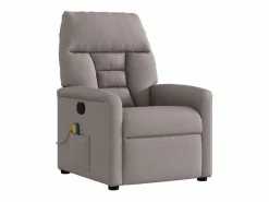 Sillón de salón | Silla | Sillón de masaje reclinable de tela gris taupé SHL9515