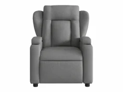 Sillón de salón | Silla | Sillón de masaje reclinable de tela gris oscuro SHL3764