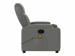 Sillón de salón | Silla | Sillón de masaje reclinable de tela gris oscuro SHL3764