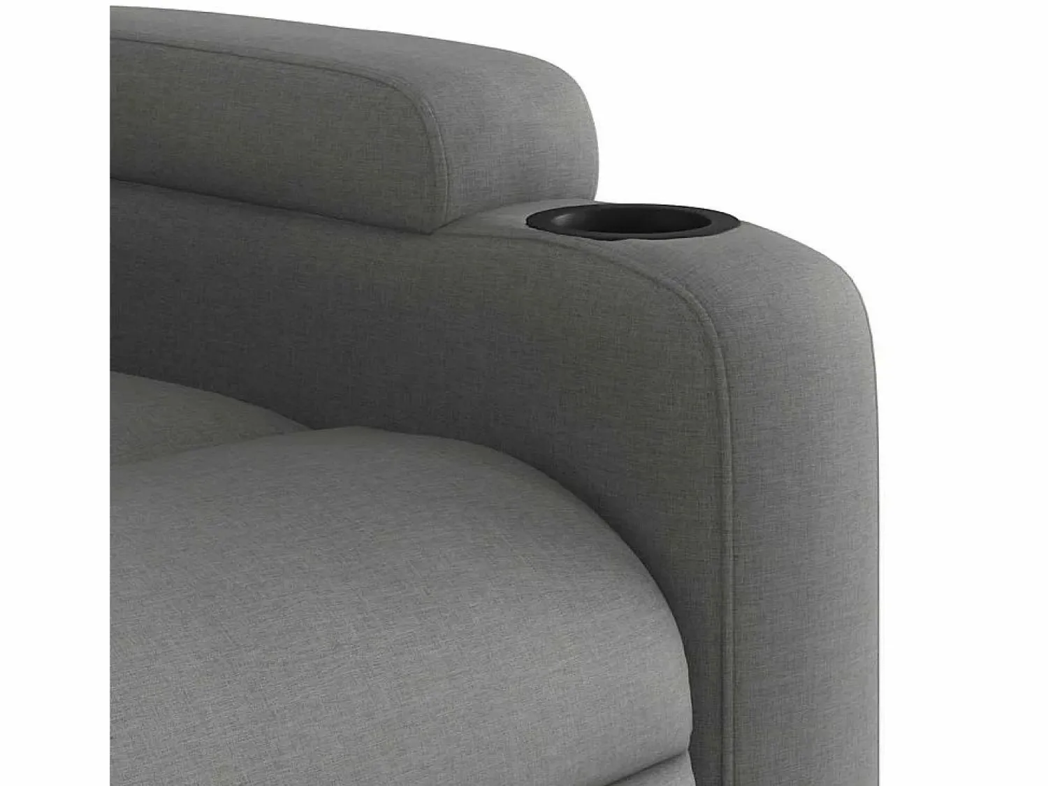 Sillón de salón | Silla | Sillón de masaje reclinable de tela gris oscuro SHL3764