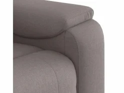 Sillón de salón | Silla | Sillón de masaje reclinable de tela gris taupé SHL3515 Topo