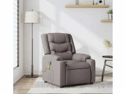 Sale Sillón de salón | Silla | Sillón de masaje reclinable de tela gris taupé SHL7972 Sillón De Masaje