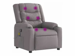 Sale Sillón de salón | Silla | Sillón de masaje reclinable de tela gris taupé SHL7972 Sillón De Masaje