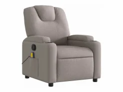 New Sillón de salón | Silla | Sillón de masaje reclinable de tela gris taupé SHL6800 Sillón De Masaje