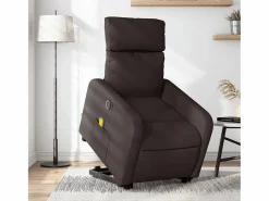 Online Sillón de salón | Silla | Sillón masaje eléctrico reclinable elevable tela marrón oscuro SHL8888 Sillón De Masaje