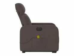 Online Sillón de salón | Silla | Sillón masaje eléctrico reclinable elevable tela marrón oscuro SHL8888 Sillón De Masaje