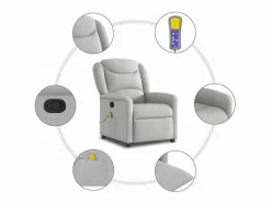 Sillón de salón | Silla | Sillón de masaje reclinable de tela nube SHL5100