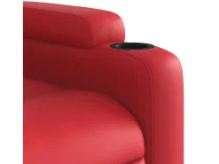 Sillón de salón | Silla | Sillón de masaje reclinable cuero sintético SHL5160 Rojo