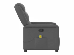 Online Sillón de salón | Silla | Sillón de masaje reclinable de tela gris oscuro SHL7928 Gris antracita