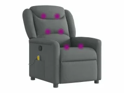 Online Sillón de salón | Silla | Sillón de masaje reclinable de tela gris oscuro SHL7928 Gris antracita