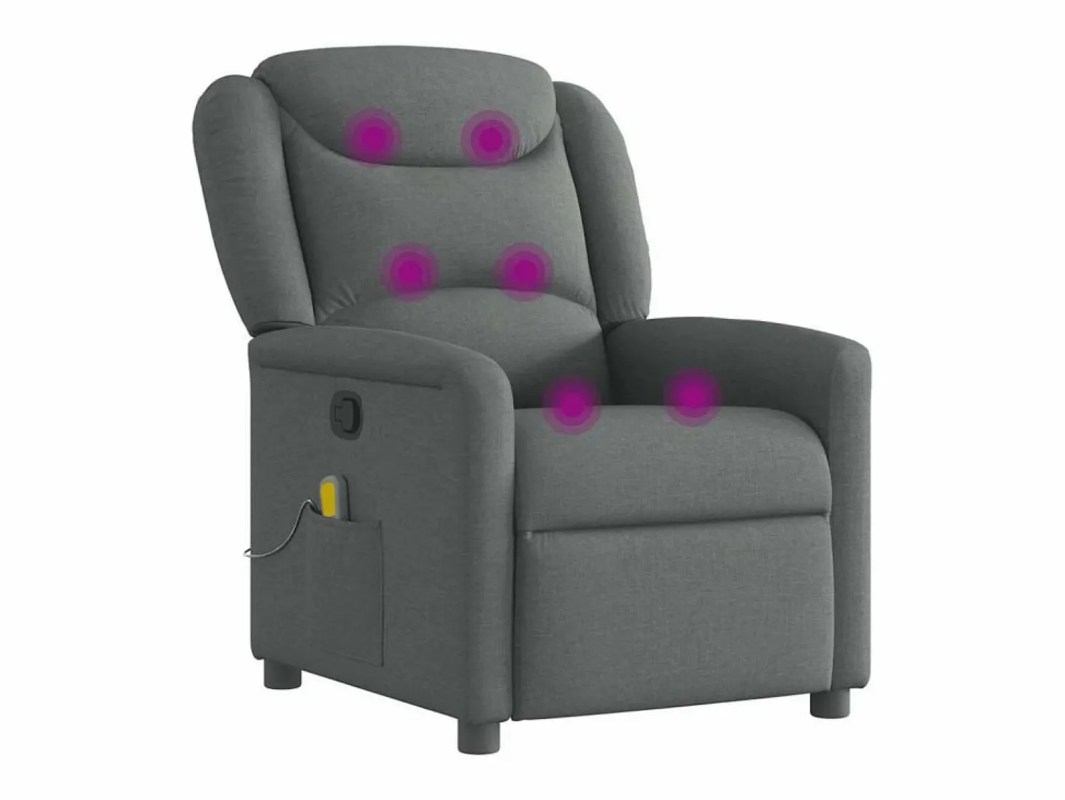 Online Sillón de salón | Silla | Sillón de masaje reclinable de tela gris oscuro SHL7928 Gris antracita