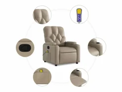 Online Sillón de salón | Silla | Sillón de masaje reclinable cuero sintético color capuchino SHL6533 Sillón De Masaje