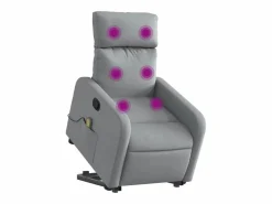 Sale Sillón de salón | Silla | Sillón de masaje reclinable de pie de tela claro SHL5008 Sillón De Masaje