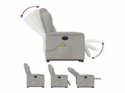 Sillón de salón | Silla | Sillón de masaje reclinable de pie de tela nube SHL7347