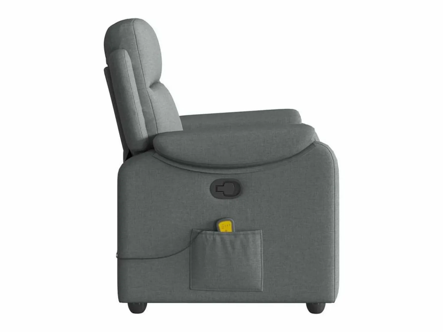 Sillón de salón | Silla | Sillón de masaje reclinable de tela gris oscuro SHL8546