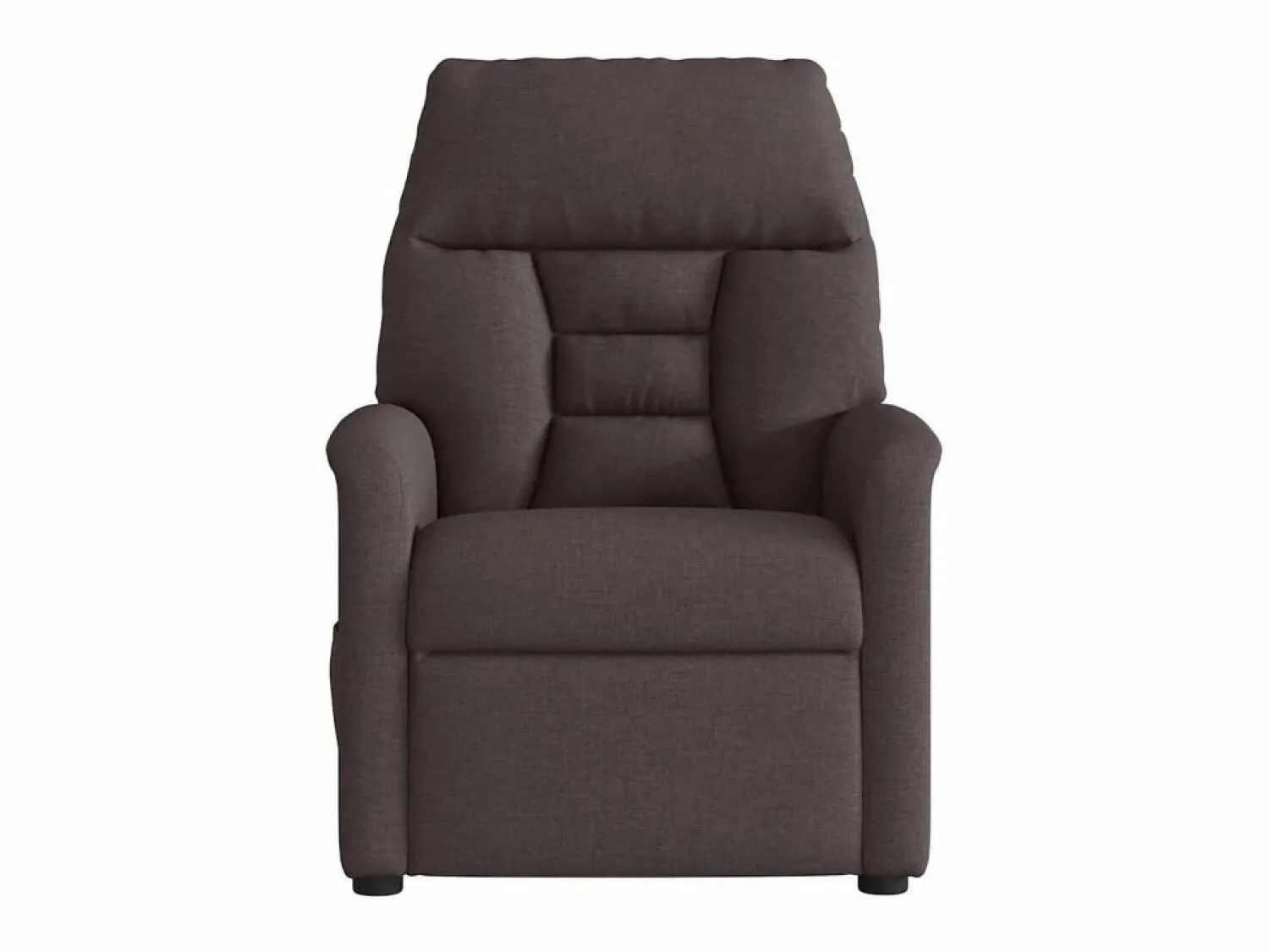 Sillón de salón | Silla | Sillón de masaje reclinable de tela marrón oscuro SHL7401