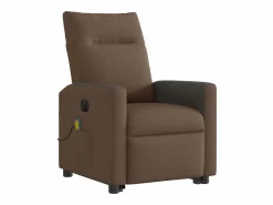 Sale Sillón de salón | Silla | Sillón de masaje eléctrico reclinable elevable tela marrón SHL4706 Sillón De Masaje