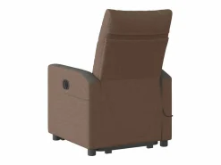 Sale Sillón de salón | Silla | Sillón de masaje eléctrico reclinable elevable tela marrón SHL4706 Sillón De Masaje