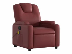 New Sillón de salón | Silla | Sillón de masaje reclinable cuero sintético tinto SHL8457 Sillón De Masaje