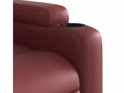 New Sillón de salón | Silla | Sillón de masaje reclinable cuero sintético tinto SHL8457 Sillón De Masaje