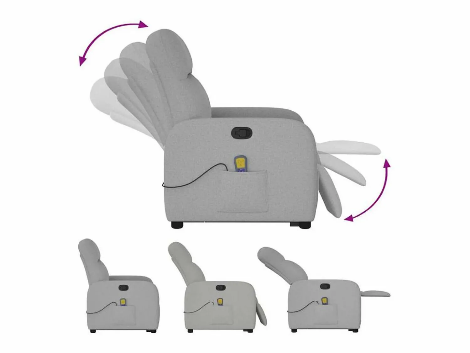 Outlet Sillón de salón | Silla | Sillón de masaje reclinable de pie de tela nube SHL7504 Sillón De Masaje