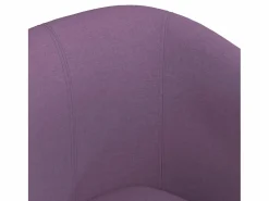 New Sillón de salón | Silla de relax con taburete tela morado SHL2462 Violeta