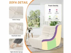 DripeX Sillón de sillón de en - asiento profundo 62 cm - 80x85x84cm
