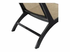 Online Rendez-Vous Déco Sillón de teca negra y ratán natural - Kilka Negro