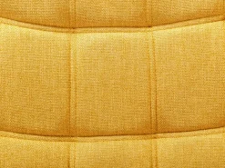 Discount Sillón de tela amarillo estilo escandinavo capitoné LUOSTO Sillón Escandinavo