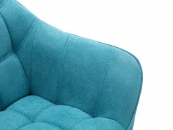 Online Sillón de tela azul acolchado. Estilo escandinavo. CASERTA Sillón Escandinavo