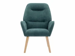 Vente-unique Sillón de tela azul pato. Estilo escandinavo. OSIMO