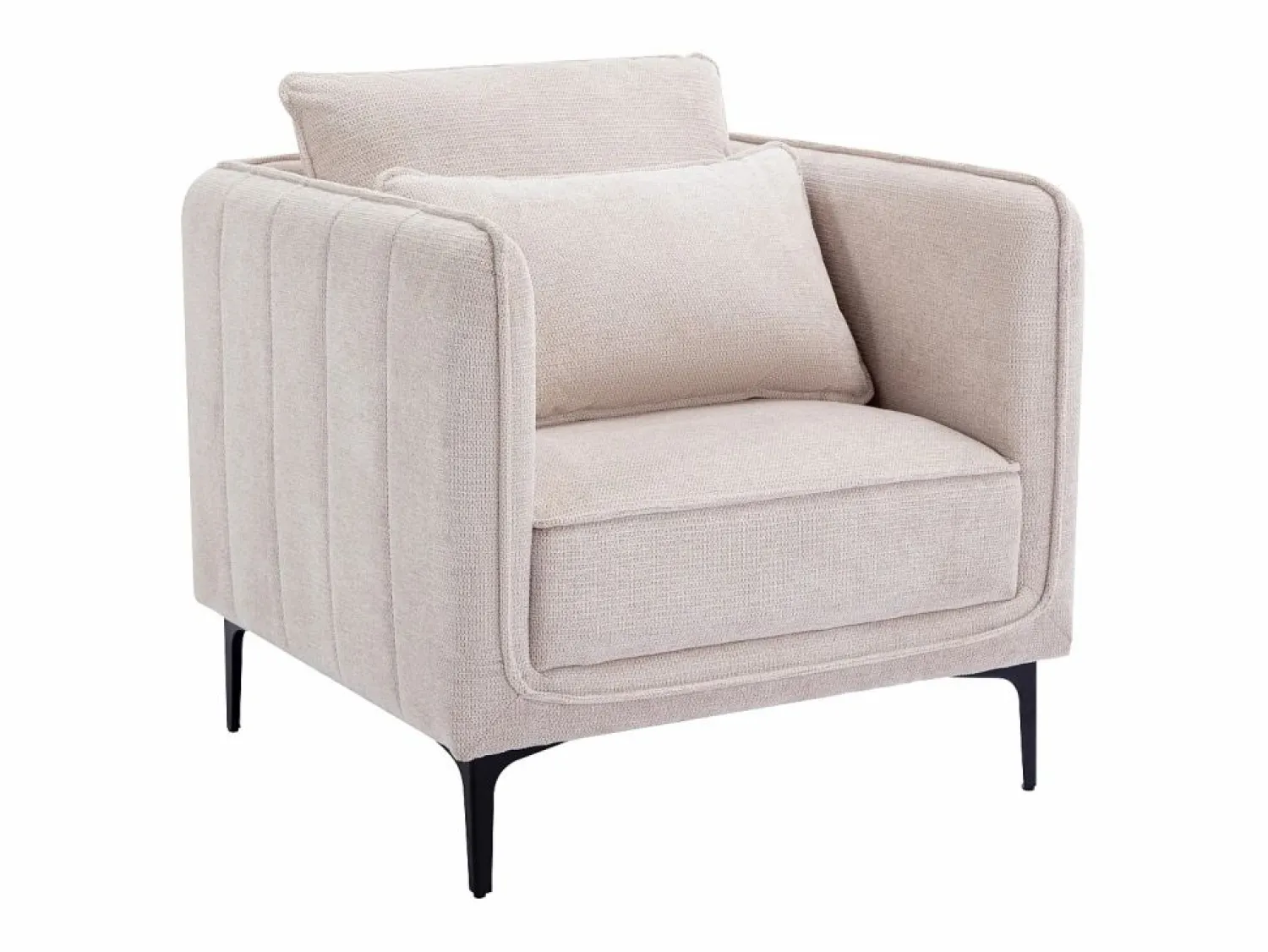 Clearance Sillón de tela color estilo contemporáneo TORMELDA Sillón