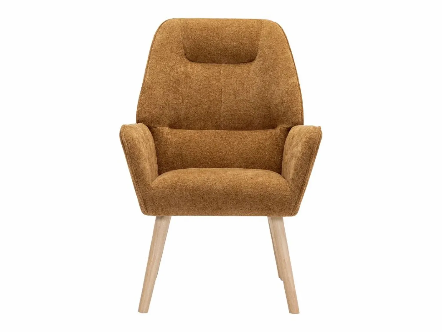 Sale Vente-unique Sillón de tela color lo. Estilo escandinavo. OSIMO Camel