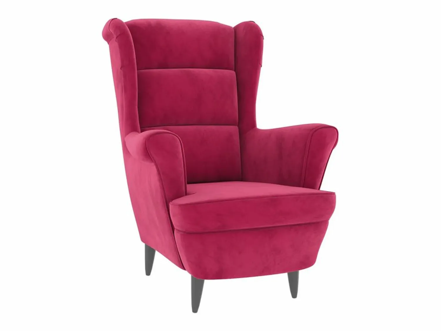 vidaxl Sillón de tela color vino