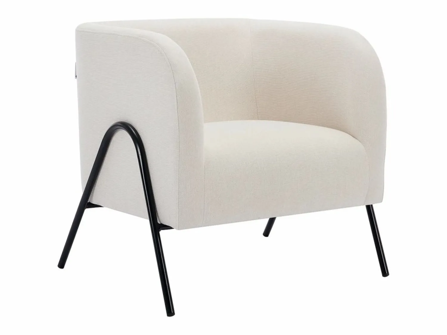 Vente-unique Sillón de tela de color y estilo design BLINODA
