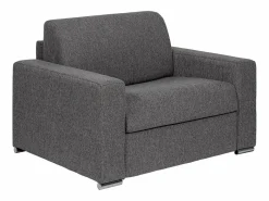 Vente-unique Sillón de tela - Cama de 70 cm - Colchón de 14 cm - CALITO