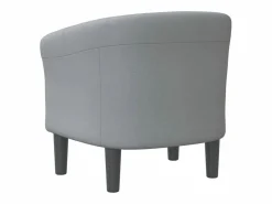 Clearance Clicnbuy Sillón de tela claro Gris