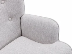 Vente-unique Sillón de tela de estilo escandinavo VATELY