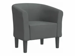 Discount Sillón de tela oscuro Sillón Estilo Cabriolet