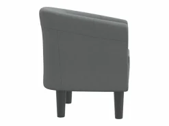 Discount Sillón de tela oscuro Sillón Estilo Cabriolet