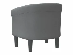 Discount Sillón de tela oscuro Sillón Estilo Cabriolet